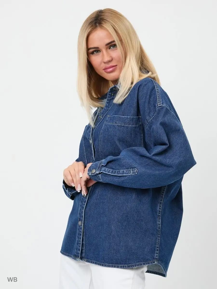 Джинсовая Oversize Рубашка Dasmann